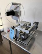 Universal Labeling System Tabletop Round Product Labeler, Model R310, Serial# R310-2112B107-4268.
