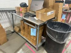 Stainless Steel Table, Aprox. 60" x 30"