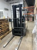 Crown Electric Forklift, SC 5200 Series, S/N 10058147 (Aprox 6,528 Hours Listed on Readout)