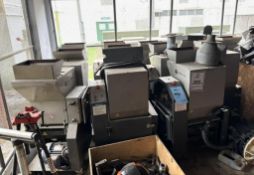 Approximate (13) Sterling Beside The Press Granulators, Model FX716. **MACHINES FOR PARTS**