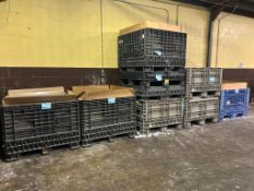 Lot of: (7) Plastic Bulk Container/ Gaylord Bins.