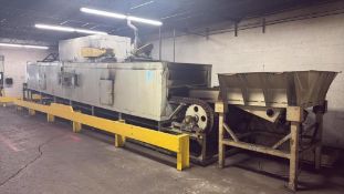 Heat Machinery Hydrogen Embrittlement Continuous Bake Oven, 42 in Wide Belt, 30 ft Tunnel, BEST Manf