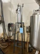 Filtrafine Stainless Steel Cartridge Filter Housing. Mounted on 4-Legs.