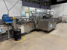 Adco Automatic Horizontal Continuous-Motion End-Load Cartoner, Model 15DBC105-WD, Serial# 5298HG, Ye