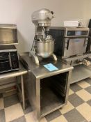 Hobart 20 Quart Planetary Mixer, Model A-200, Serial#11-122-245. With bowl, assorted attachments & s