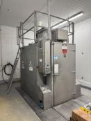 Douglas Walk-In Rack Stainless Steel Washer, Model 3072. With (9) racks & assorted parts.