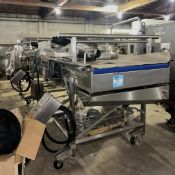 TNA Arcall Stainless Steel Frame Portable Rubber Belt Conveyor, Serial# 21471, Year 2022. Approximat