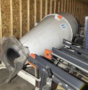 Lot of: (1) Kice Blower, (1) Kice Blower Collector Hopper, (4) Kice Blower Tube Parts, (1) Kice Blow