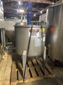 Cool Mix Stainless Steel Agitated Buffer Tank, Approximate 28" Straight Side x 36" Diameter. With To