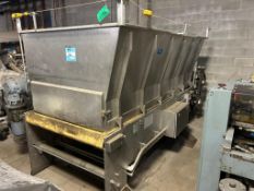 Spooner Vicars Dough Feeder Tipper, Model# 2295, Serial# 132501, Year 2006. Belt Approximate 49" Wid