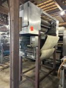Spooner Vicars 3-Roll Sheeter & Conveyor, Model# 3210, Serial# 132506. Approximate 7' Wide x 7' Long