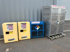 Group of (5) Assorted Flammable Storage Cabinets