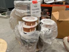 Group of Assorted Welding Wire Remnant Spools