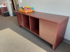 {each} Logiflex 2-Door Credenzas, Cherry Finish