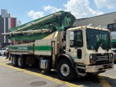 2014 KCP 40RX-170 Concrete Boom Pump Mounted on 2014 Mack MRU613 Truck