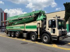 2015 KCP 52RX-170 Concrete Boom Pump Mounted on 2015 Mack MRU613 Truck