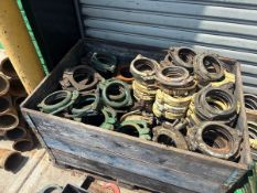 A Group of Ass't heavy-duty pipe couplings