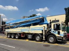 2018 KCP 60RX-170 Concrete Boom Pump Mounted on 2018 Mack MRU613 Truck