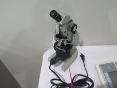 Nasco Microscope w/ Light Source (SOLD AS-IS - NO WARRANTY)
