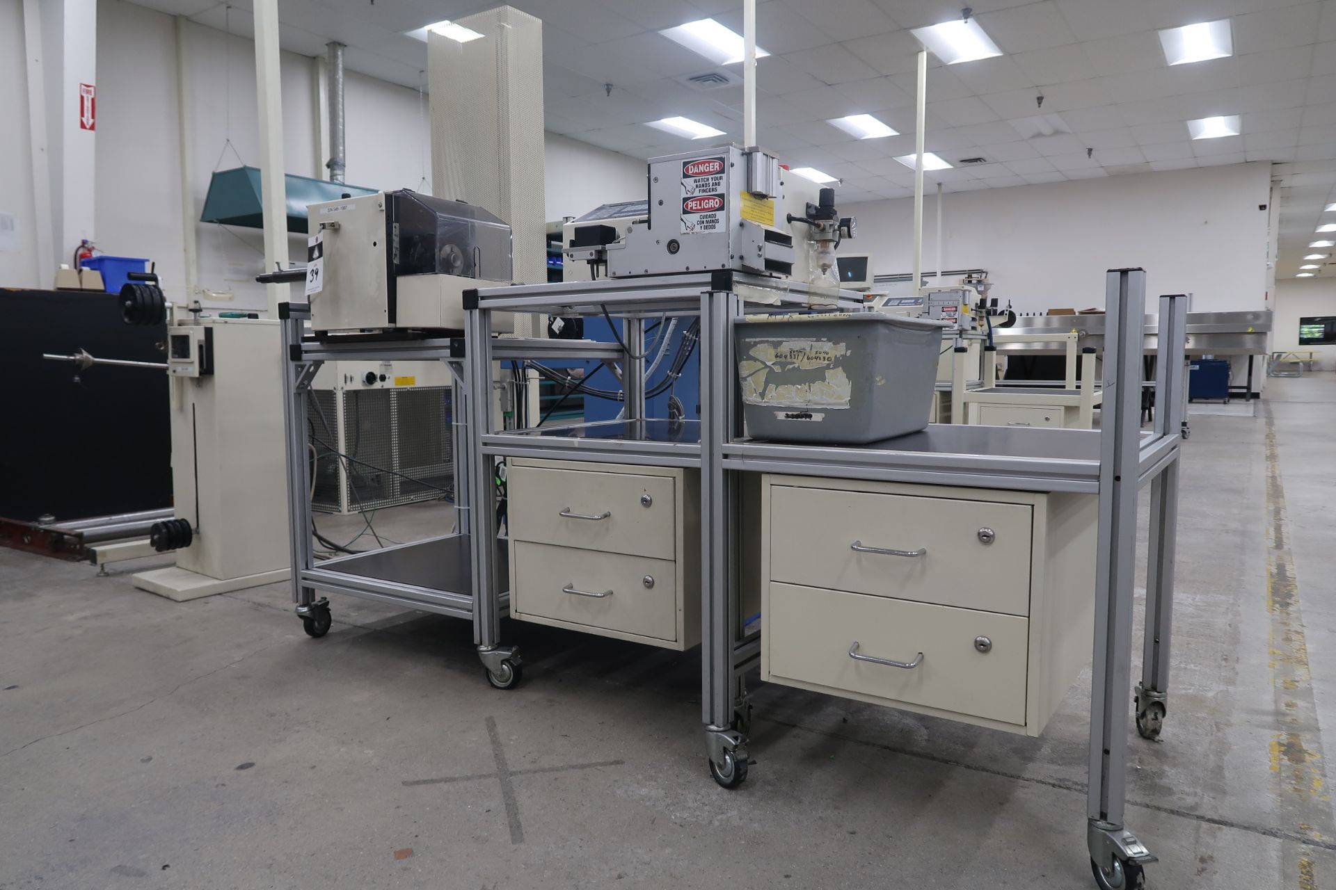 Schleuiger Universal Automatic Cutter Mod. OC3950 Schleuiger Jacket striping Machine Mod. 8300 - Image 2 of 26