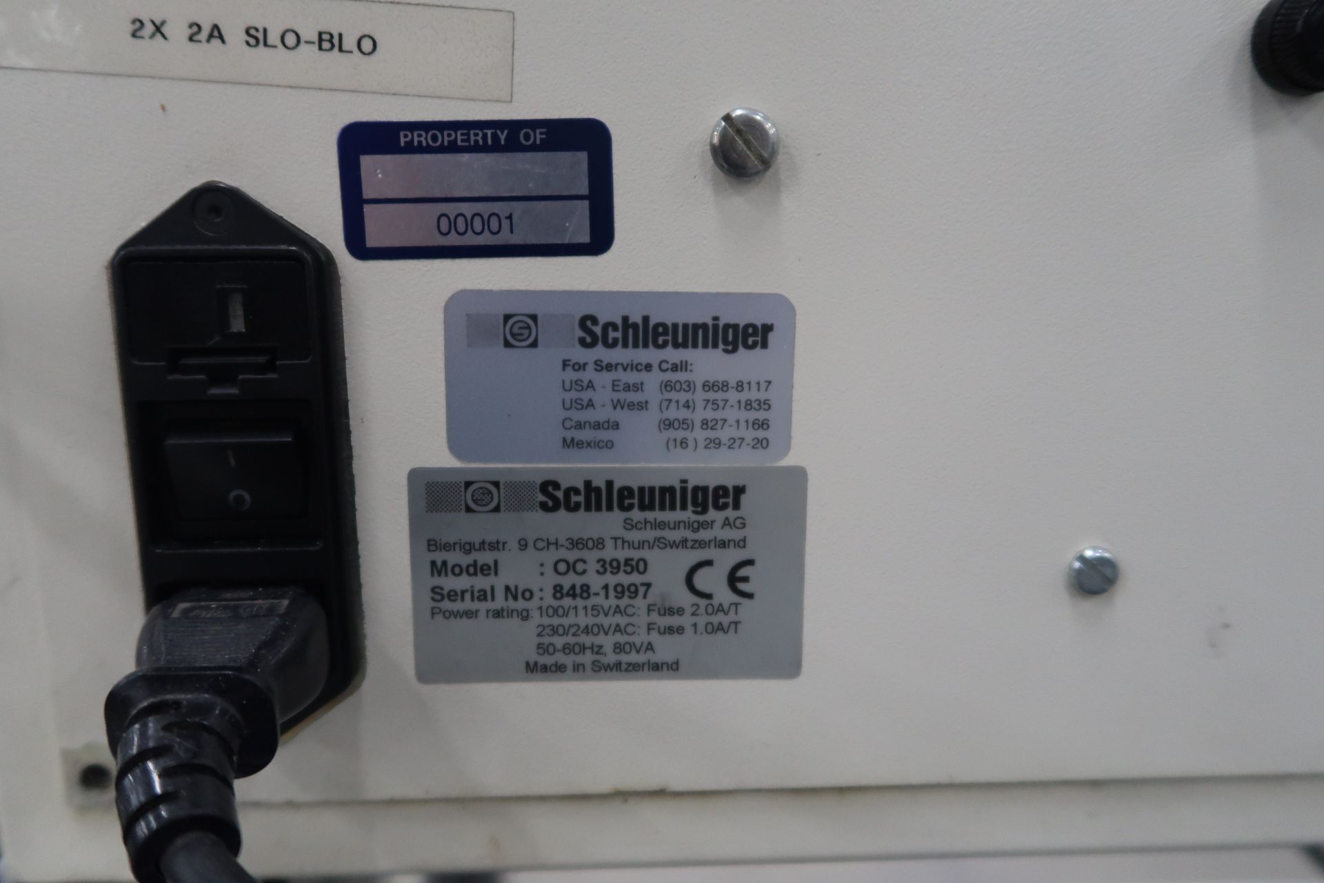 Schleuiger Universal Automatic Cutter Mod. OC3950 Schleuiger Jacket striping Machine Mod. 8300 - Image 25 of 26