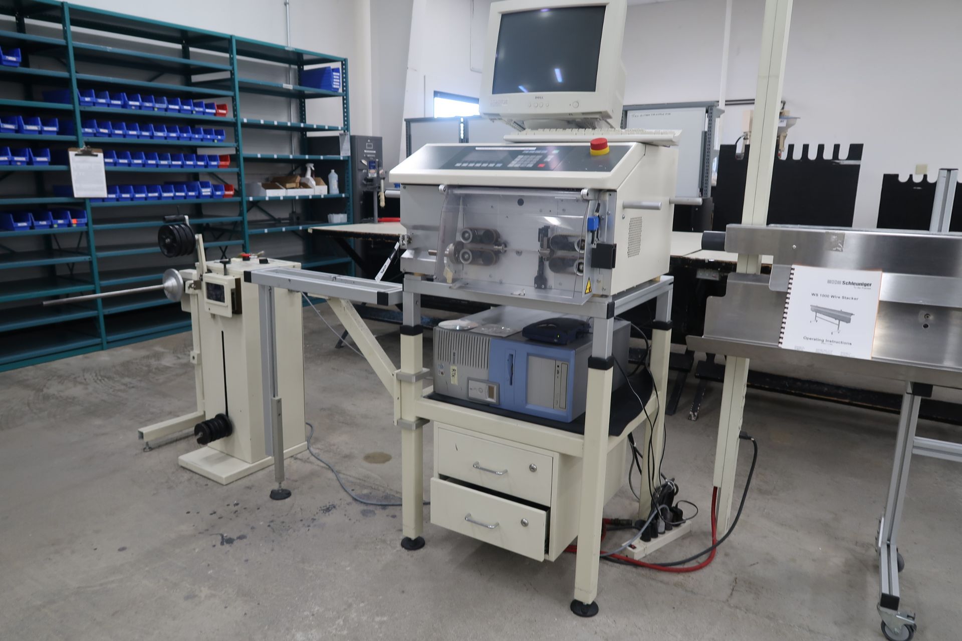 Schleuiger 9500 Power Strip w/Wire Stacke and Schleuiger PreFeeder 2000 Coil Drive (SOLD AS-IS - - Image 3 of 29