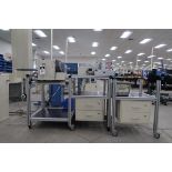 Schleuiger Universal Automatic Cutter Mod. OC3950 Schleuiger Jacket striping Machine Mod. 8300