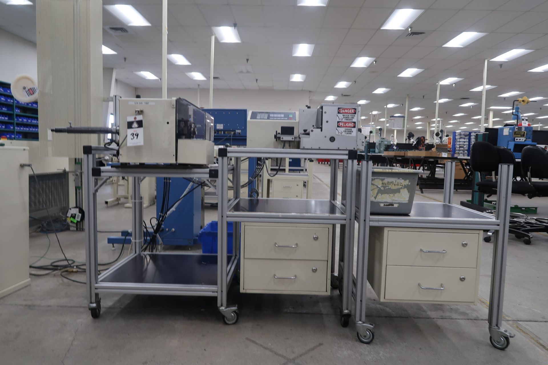 Schleuiger Universal Automatic Cutter Mod. OC3950 Schleuiger Jacket striping Machine Mod. 8300