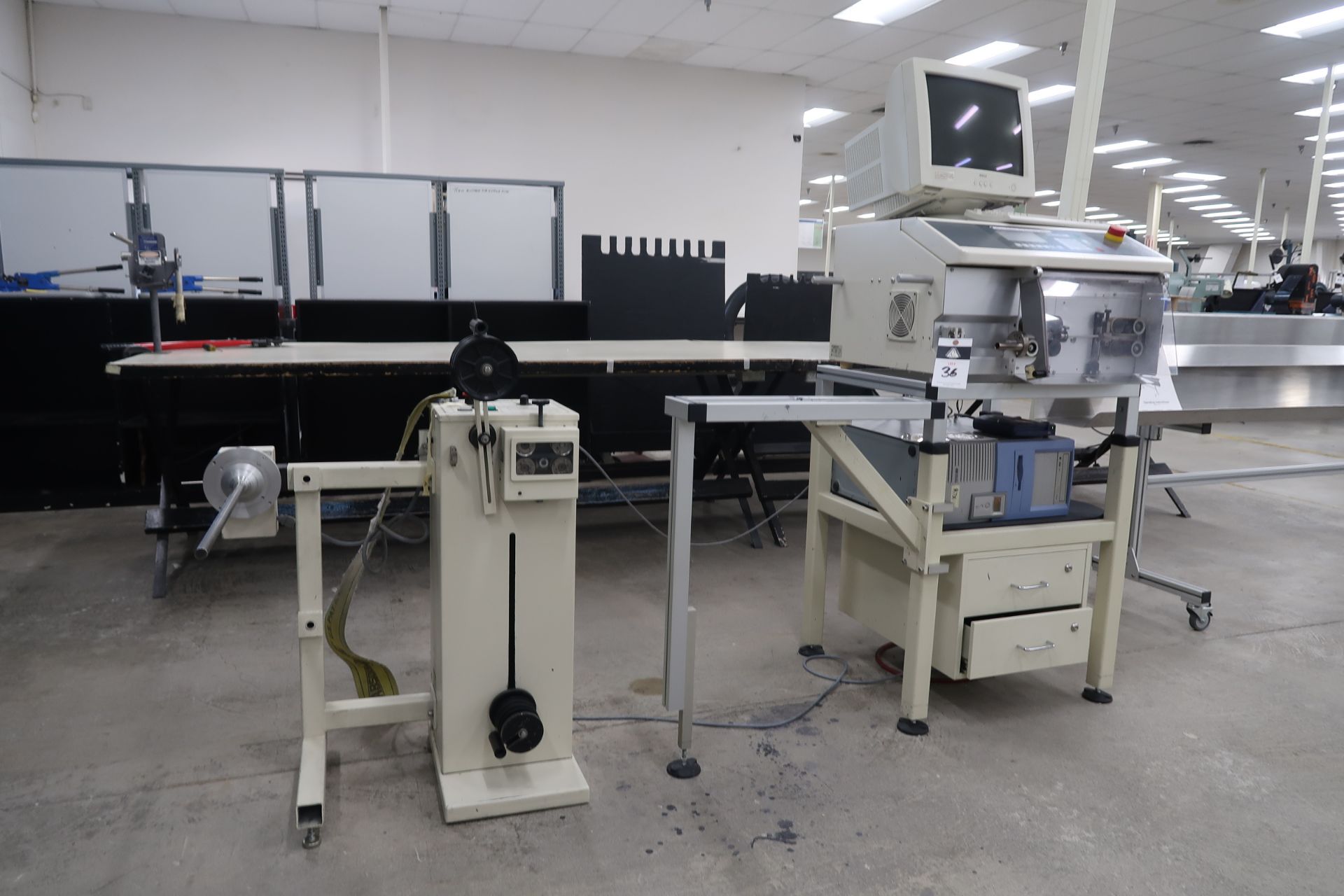 Schleuiger 9500 Power Strip w/Wire Stacke and Schleuiger PreFeeder 2000 Coil Drive (SOLD AS-IS - - Image 2 of 29