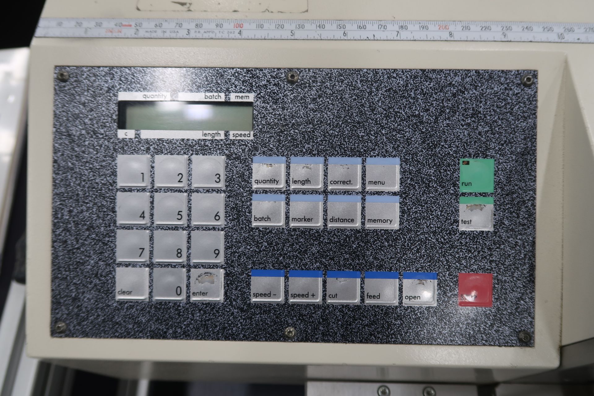 Schleuiger Universal Automatic Cutter Mod. OC3950 Schleuiger Jacket striping Machine Mod. 8300 - Image 7 of 26