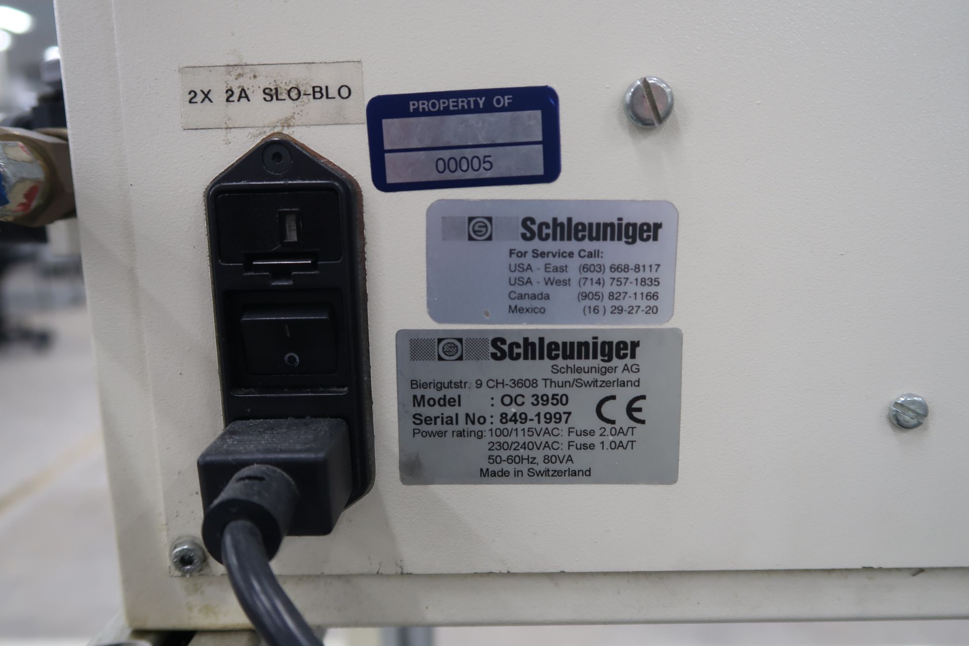 Schleuiger Universal Automatic Cutter Mod. OC3950 Schleuiger Jacket striping Machine Mod. 8300 - Image 25 of 26