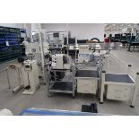 Schleuiger Universal Automatic Cutter Mod. OC3950 Schleuiger Jacket striping Machine Mod. 8300