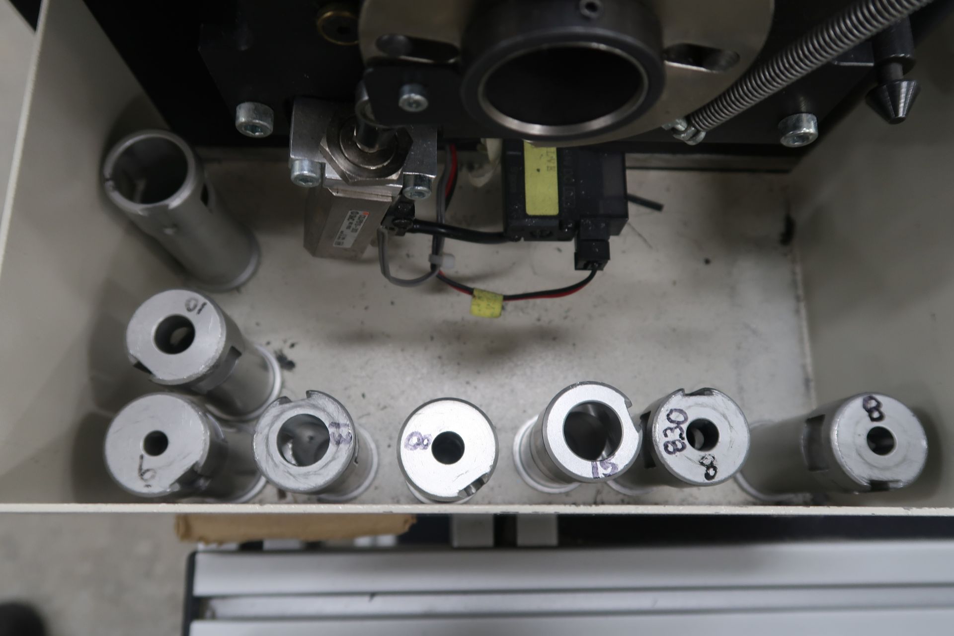 Schleuiger Universal Automatic Cutter Mod. OC3950 Schleuiger Jacket striping Machine Mod. 8300 - Image 13 of 26