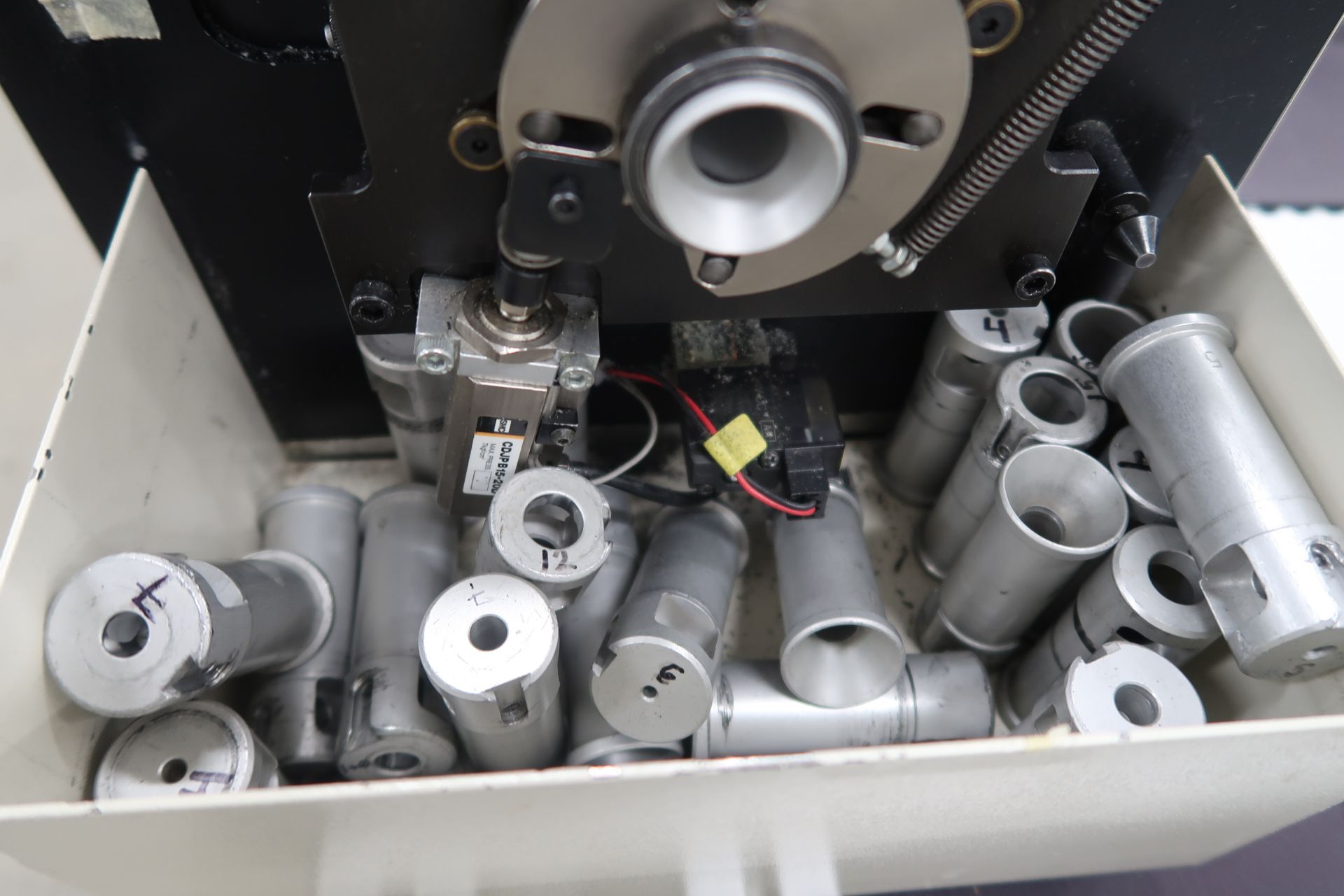 Schleuiger Universal Automatic Cutter Mod. OC3950 Schleuiger Jacket striping Machine Mod. 8300 - Image 12 of 26