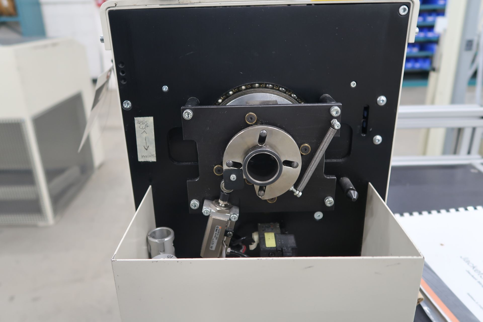 Schleuiger Universal Automatic Cutter Mod. OC3950 Schleuiger Jacket striping Machine Mod. 8300 - Image 10 of 26