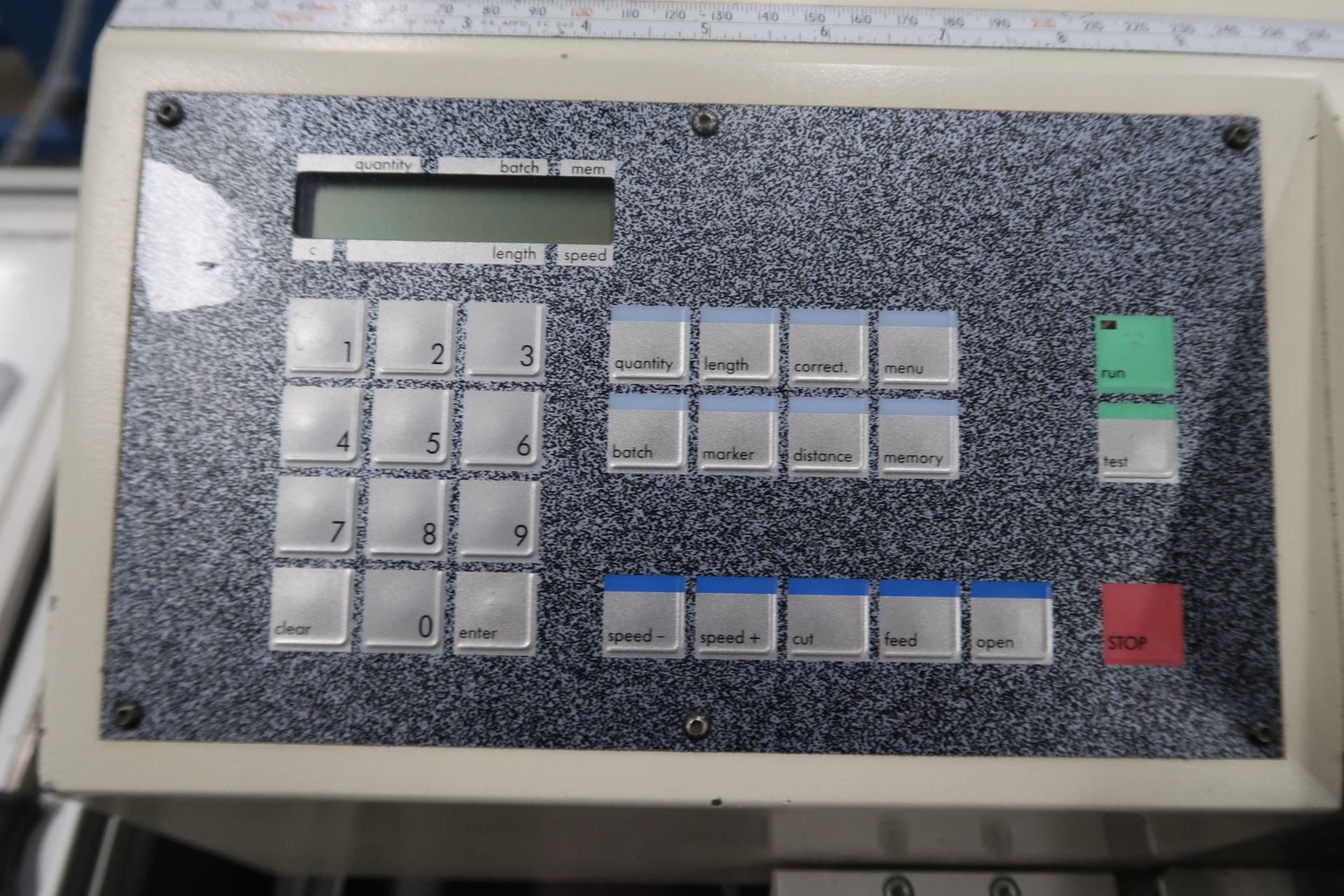 Schleuiger Universal Automatic Cutter Mod. OC3950 Schleuiger Jacket striping Machine Mod. 8300 - Image 7 of 26