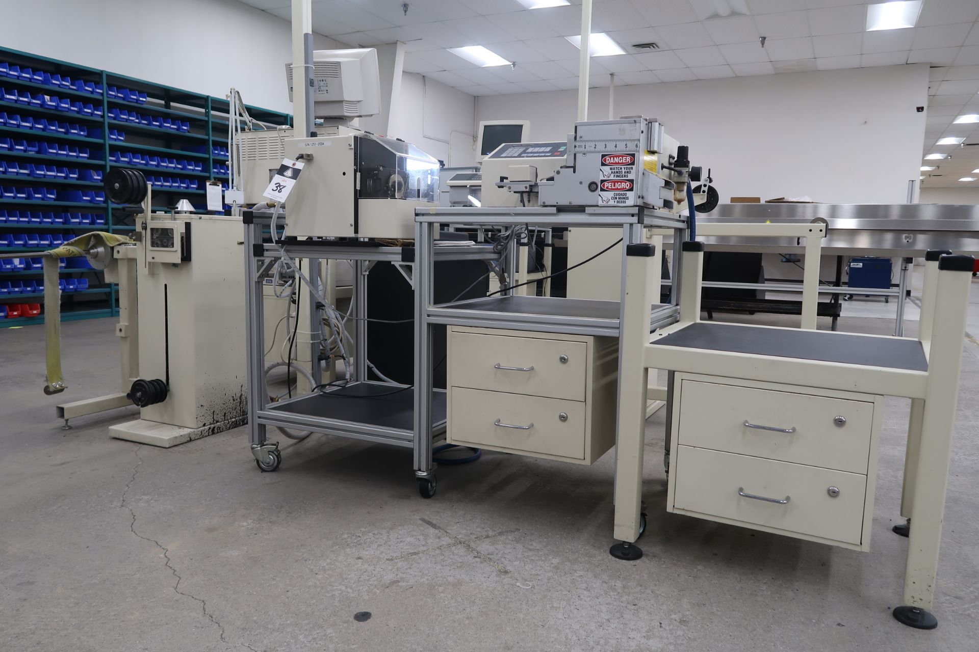 Schleuiger Universal Automatic Cutter Mod. OC3950 Schleuiger Jacket striping Machine Mod. 8300 - Image 2 of 26