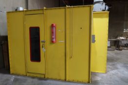 Enclosed Paint Booth 12 Feet x 8.5 Feet x 8 Feet Tall Dust Collector (SOLD AS-IS - NO WARRANTY)