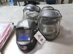 Welding Helmet and Sanding Shields (SOLD AS-IS - NO WARRANTY)