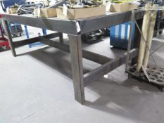 Metal table 90"x52X35" (SOLD AS-IS - NO WARRANTY)