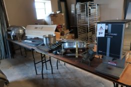 Misc kitchen Cofee grinder, Chafing Dishes (SOLD AS-IS - NO WARRANTY)