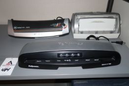 Xyron Laminator, GBC HeatSeal and Fellowes Thermal Laminator (SOLD AS-IS - NO WARRANTY)