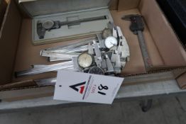 0-6" Dial Vernier Claipers (8), 0-6" Digital Vernier Caliper (1) (SOLD AS-IS - NO WARRANTY)