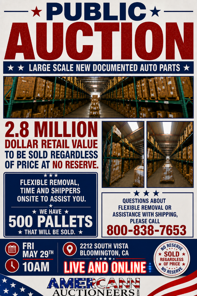 2.8 Million Dollars of New in Box Auto Parts