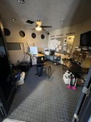 LOT CONTENTS OF OFFICE, DELL ALL IN ONE PC, LG MONITOR, DESKS, FILES, SHREDDER, PRINTER, ETC.