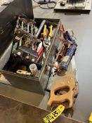 LOT SAWS, TOOLBOX W/TOOLS