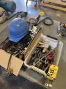 LOT HARD HAT & MISC. TOOLS