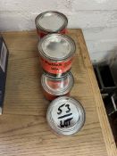 LOT (6) 1LB CANS OF BOSTON POLISH WAX