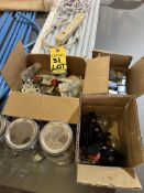 LOT AIR PIPE & FITTINGS, LED LIGHTS, CASTERS, ETC.