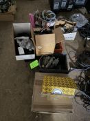 Lot of Misc. Electrical Components - Ethernet Cables, AC Power Adapters, Plugs, Cables, Monitors,